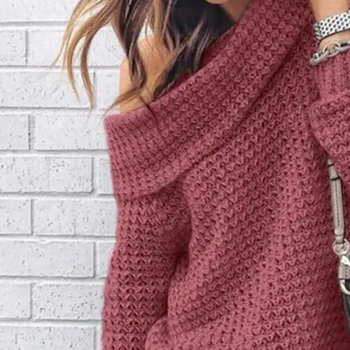 Off Shoulder Openwork Sweater