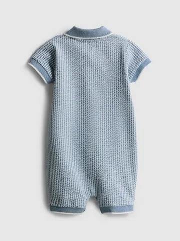 0-18mths | Textured Newborn Romper