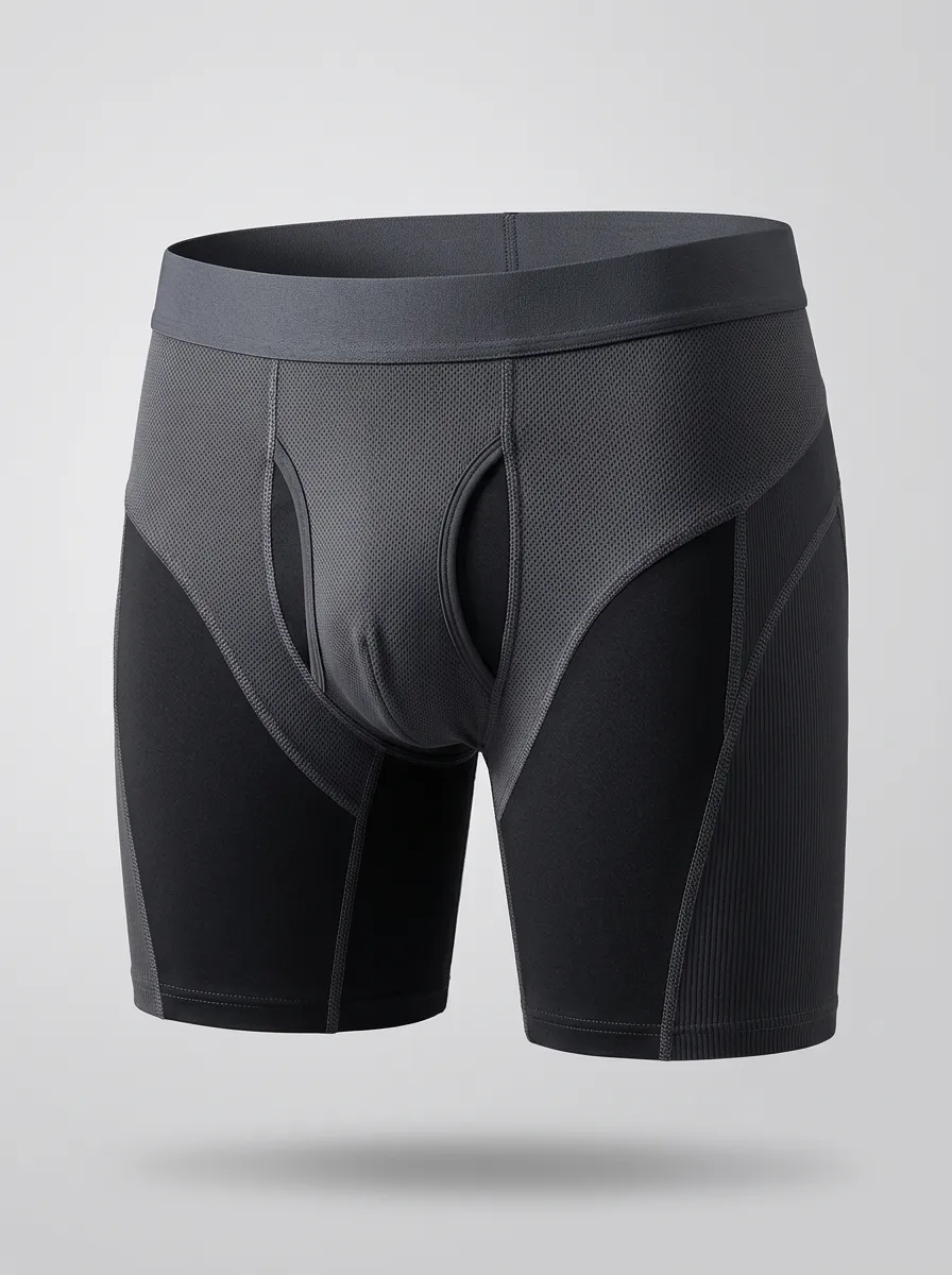 Men's Charcoal Grey Wide Waistband Boxer Briefs
