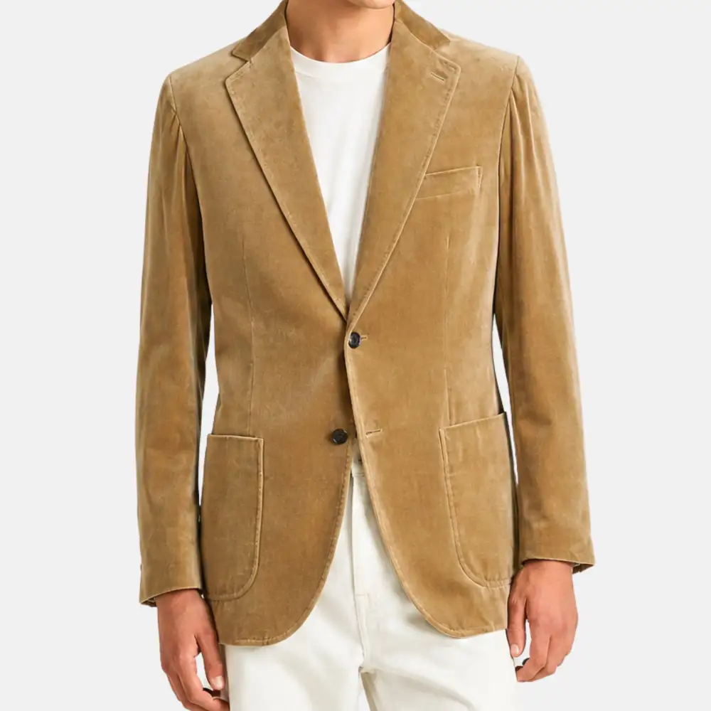 Velvet Cotton Modal Blazer Jacket