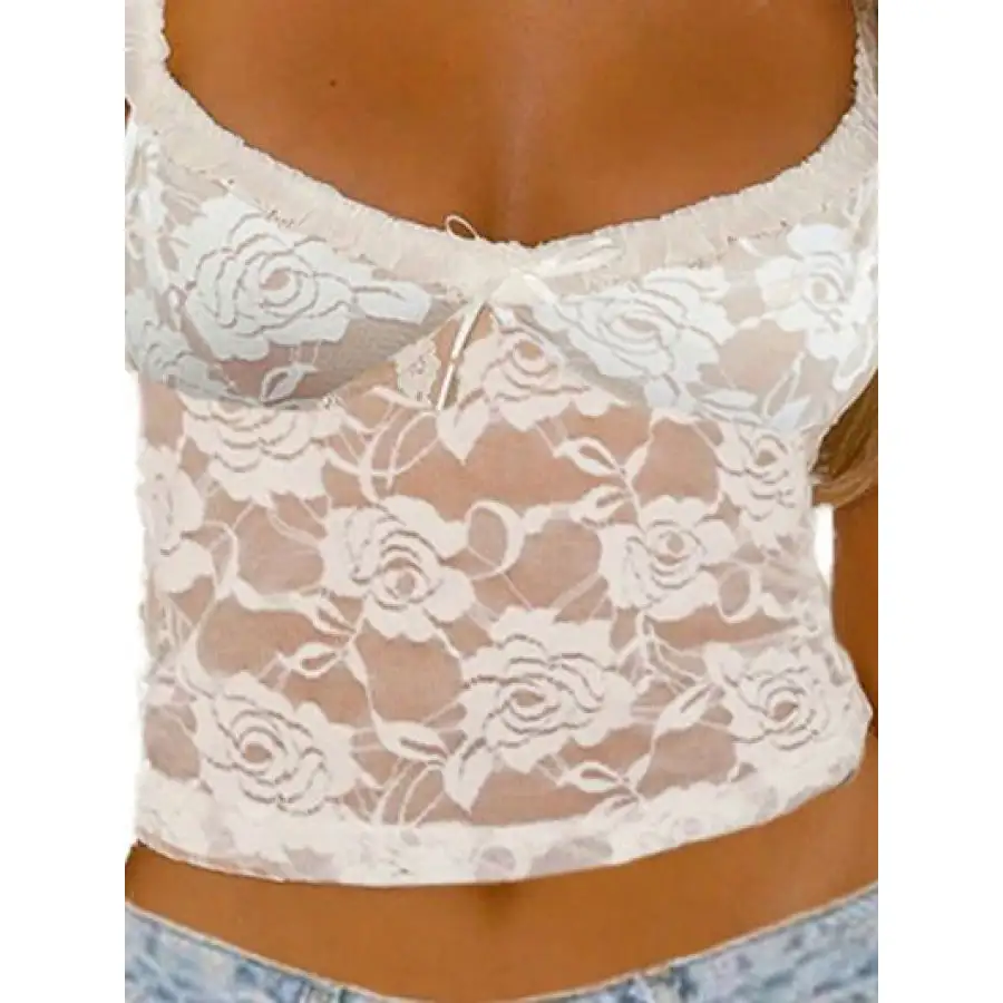 Bow Lace Camisole Top