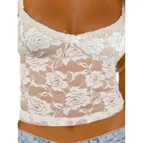 Bow Lace Camisole Top