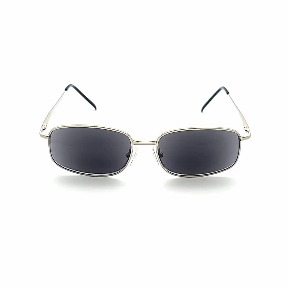 Oval Full-Lens Smoke-Lens Reading Sunglasses