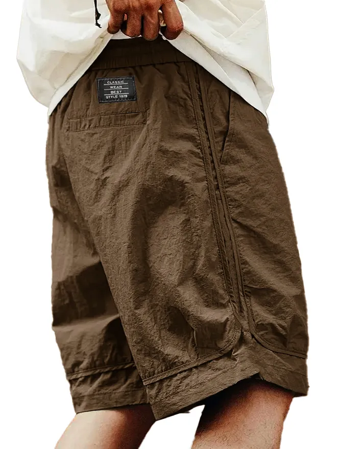 Seamed Detail Pocket Shorts