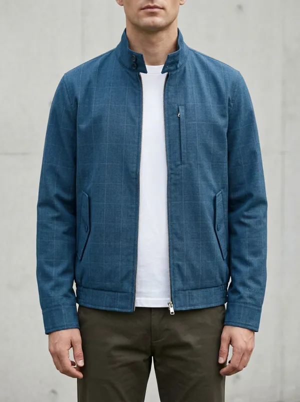 Plaid Bomber Jacket