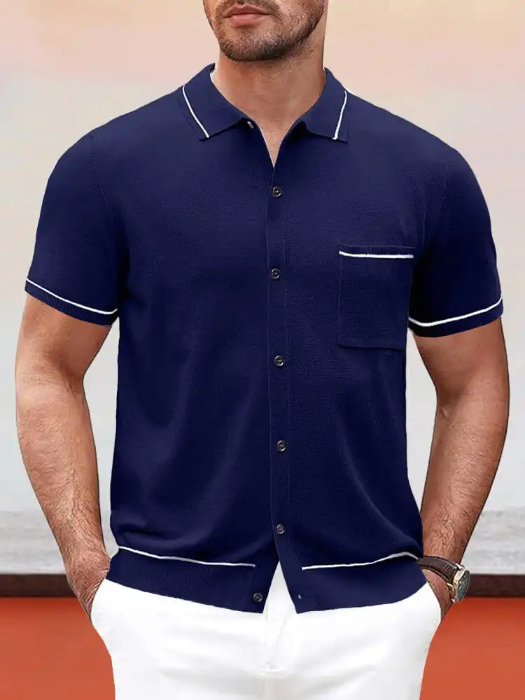 Open Stitch Textured Shirt