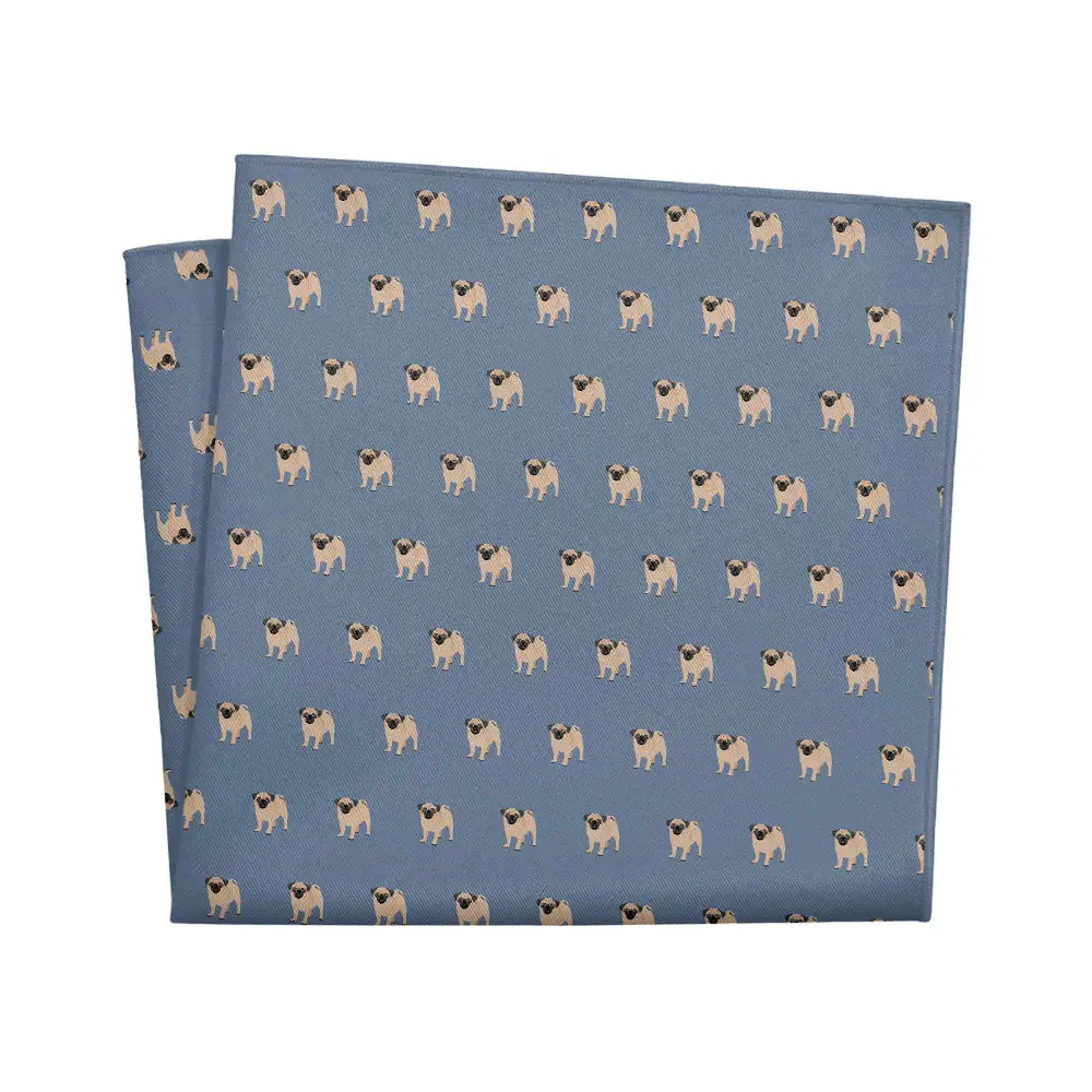 Sophisticated Decorative Animal Motif Dog Motif Pocket Square