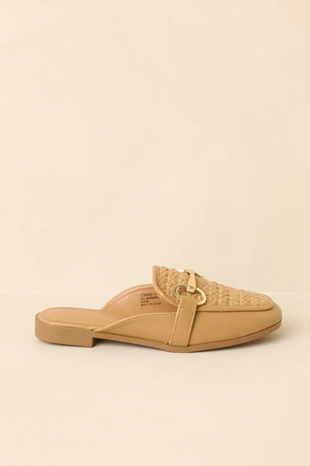 Faux Leather Leather Mules