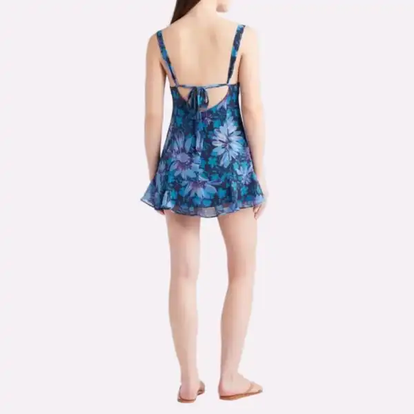 Floral Tiered Women's Mini Dress