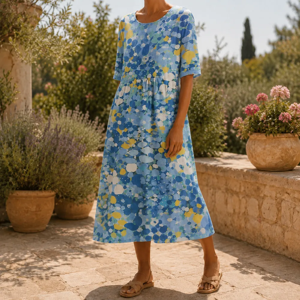 A-Line Relaxed Midi Dress