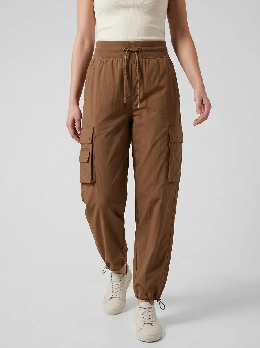 Relaxed Drawstring Casual Breathable Cargo Pants