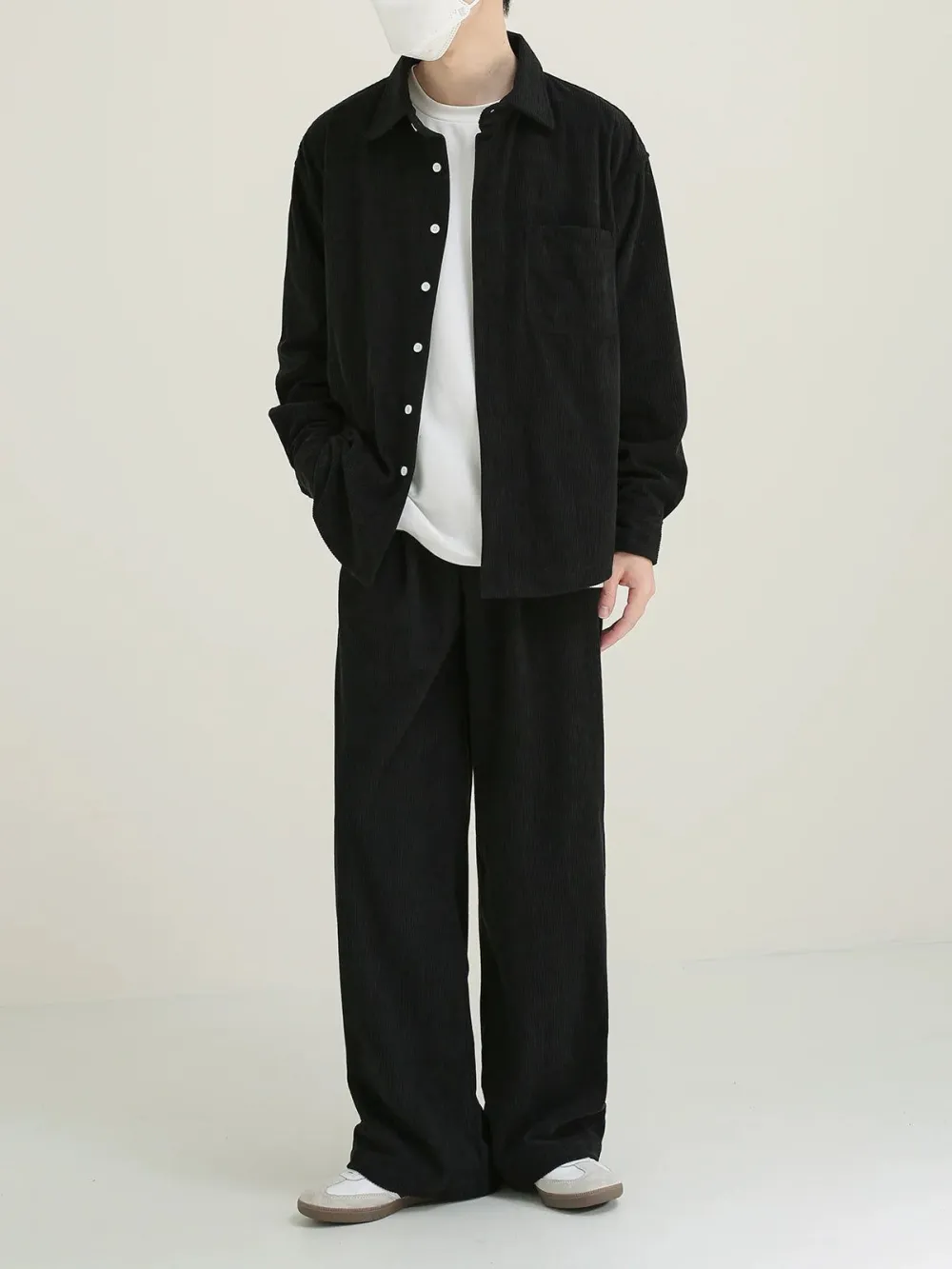 Front Pocket Corduroy Shirt