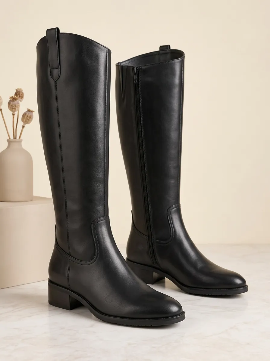 Women's Outdoor Knee High Boots Faux Leather