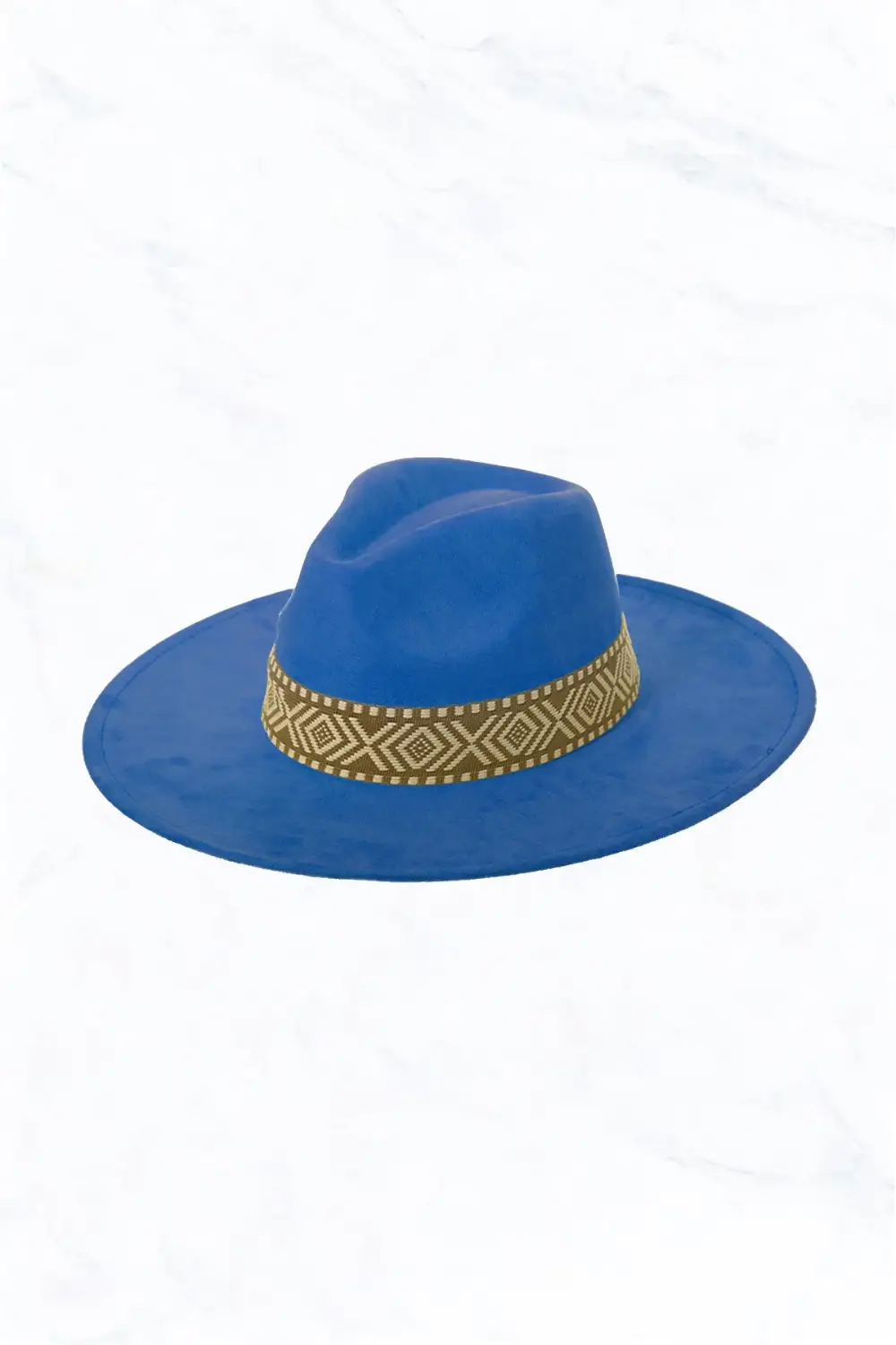 Suede Large Eaves Peach Top Fedora Hat