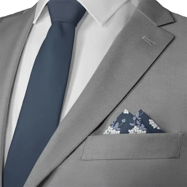 Minimal Classic Floral Pocket Square