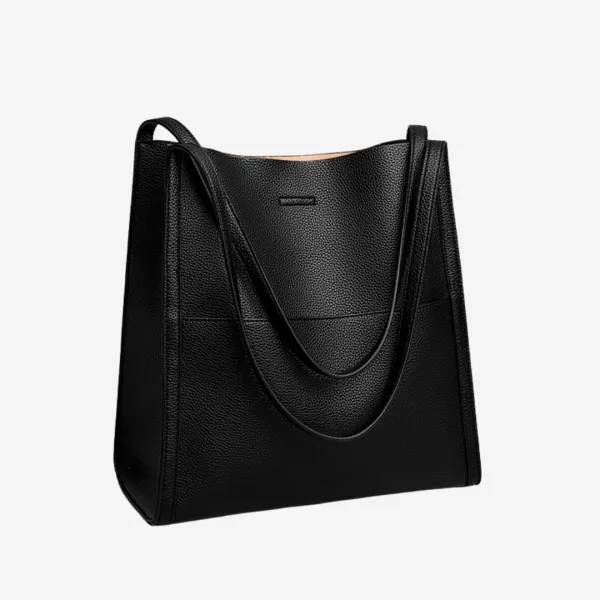 Clean Line Leather Shoulder Bag
