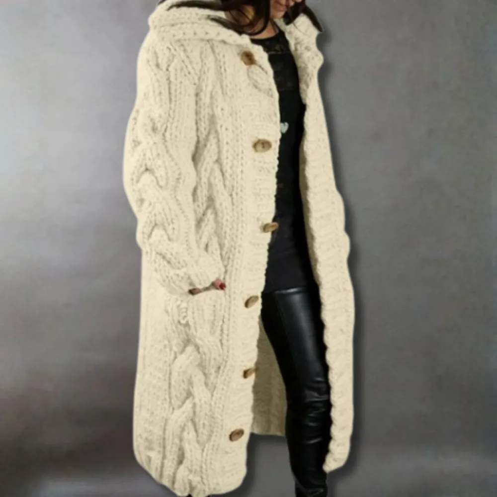 Elegant Cosy Coat with Tummy Coverage