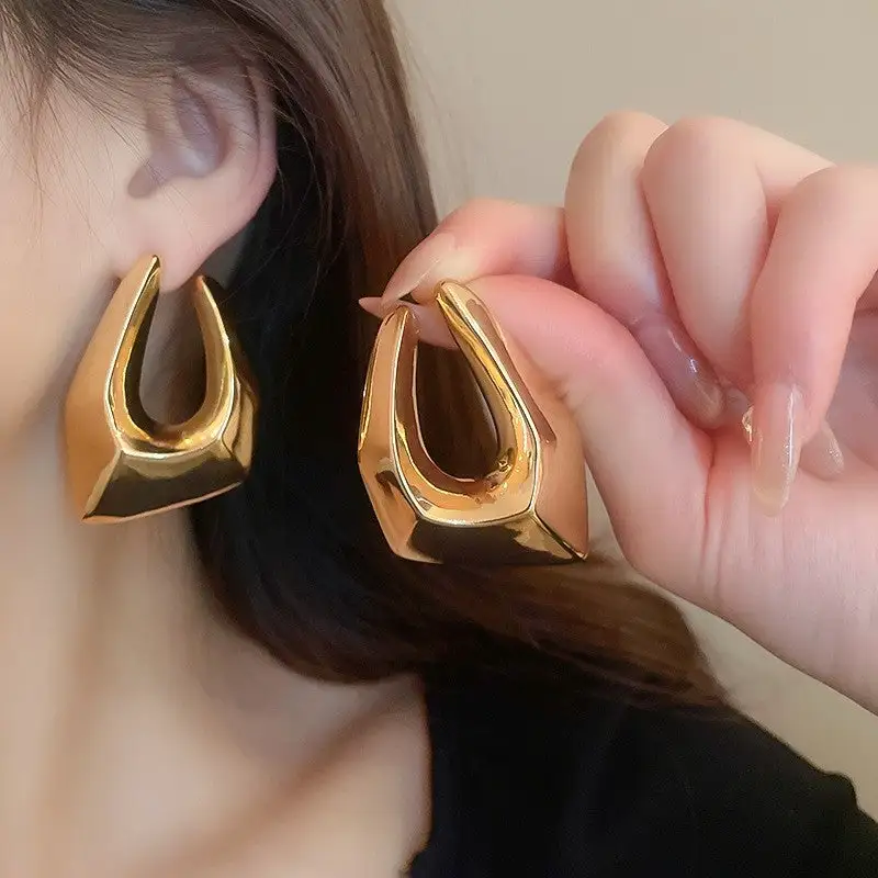 Festive Geometric Statement Earrings