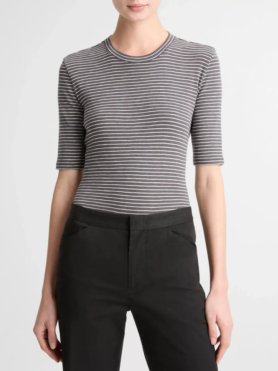 Striped Knit Tee