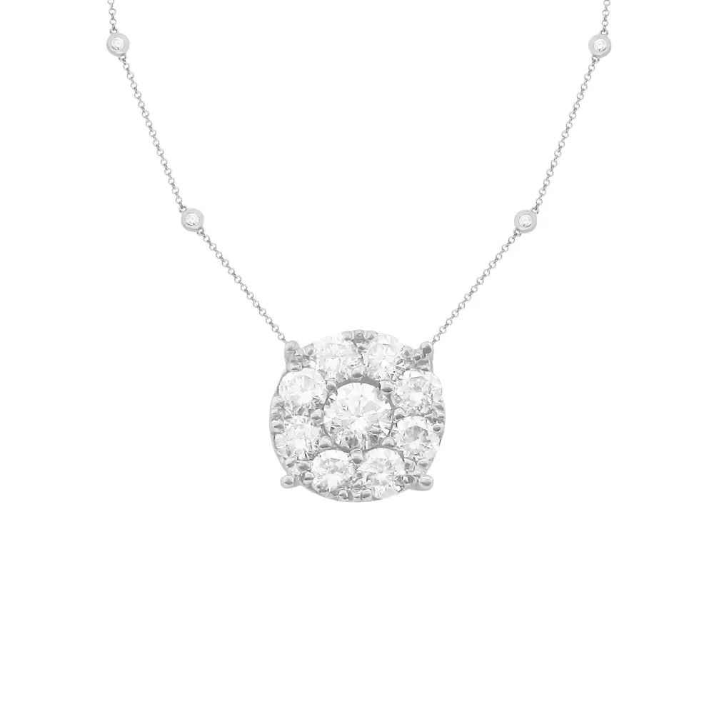 Modern Statement Diamond Necklace