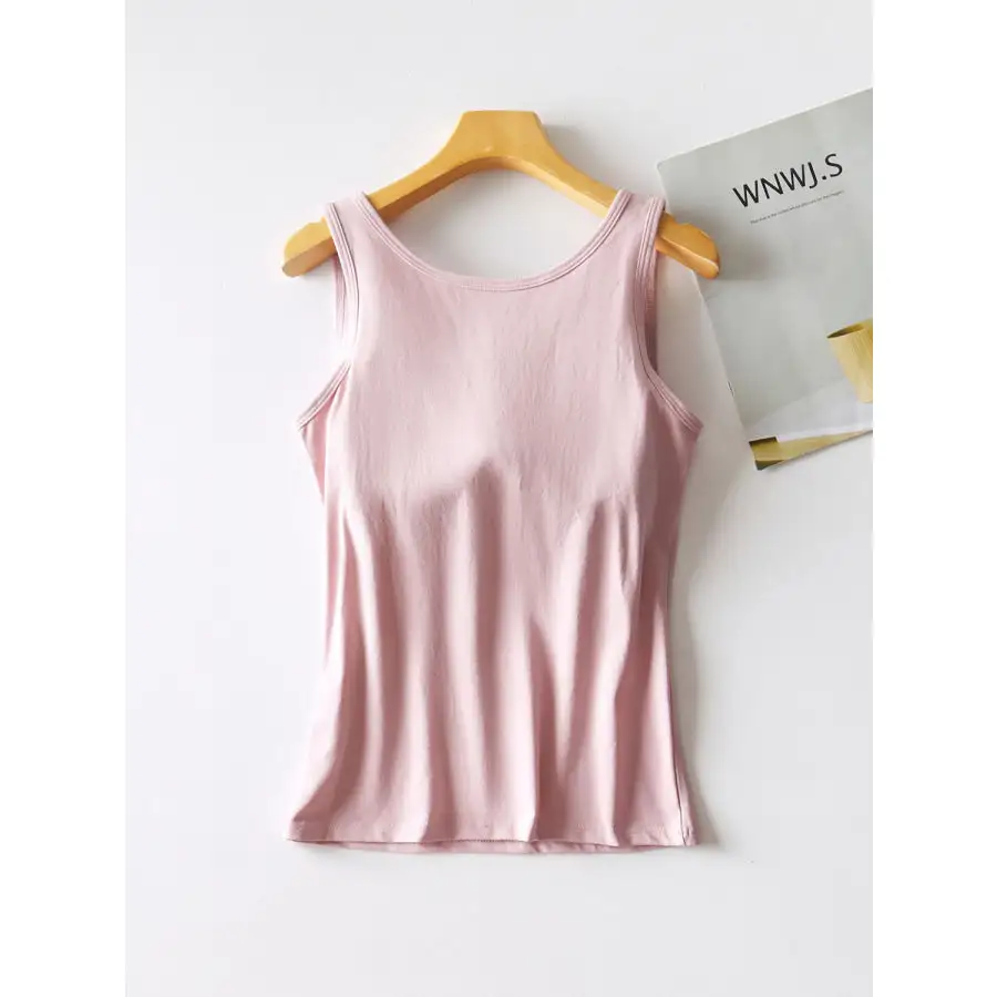 Round Neck Tank With Bra