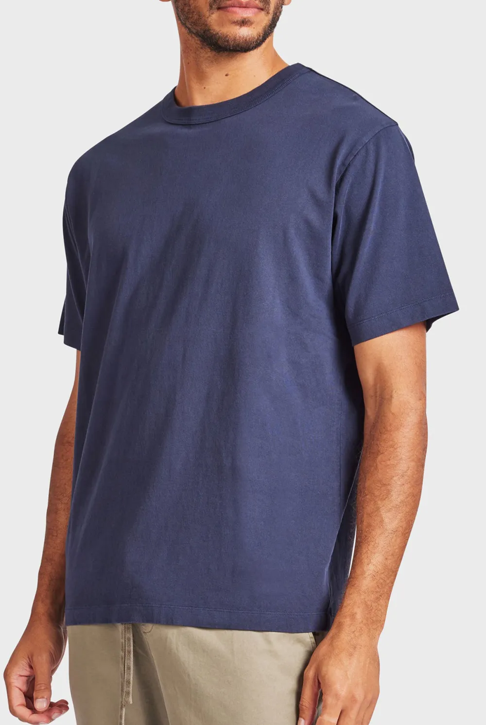 Crew Neck Solid Tee