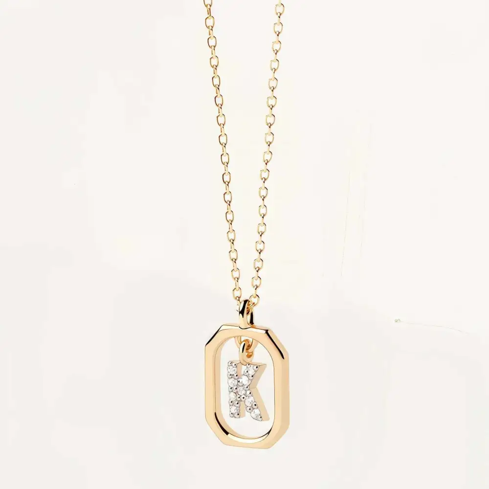 Initial Framed Necklace