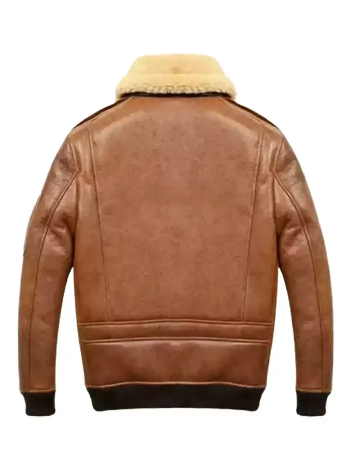 Modern Bomber Shearling Leather Jacket