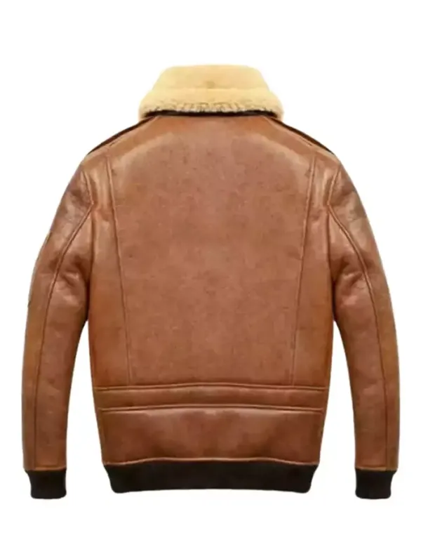 Modern Bomber Shearling Leather Jacket