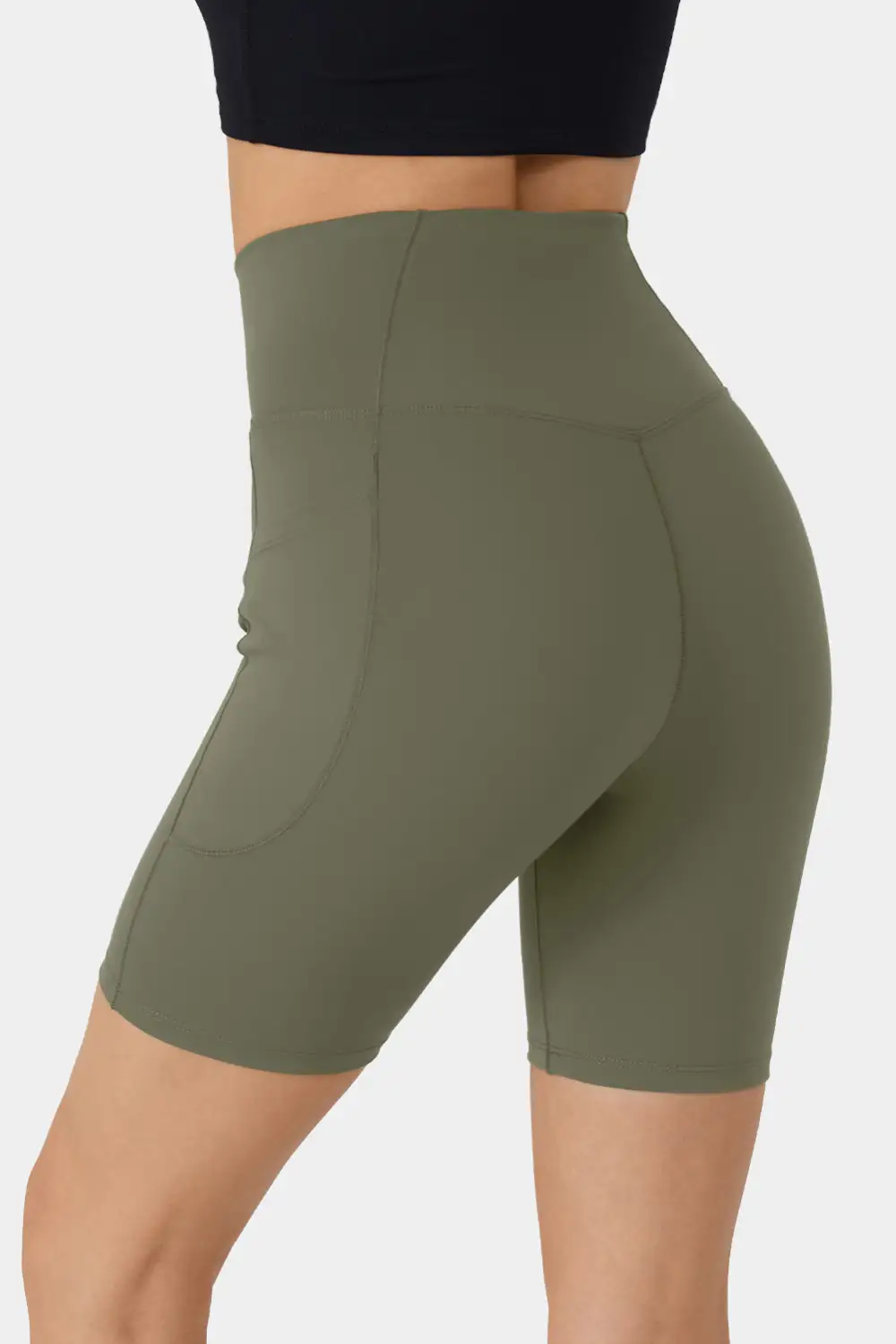 Swimwear Solid Split Pocket Sheath Active Bikinis Bottoms