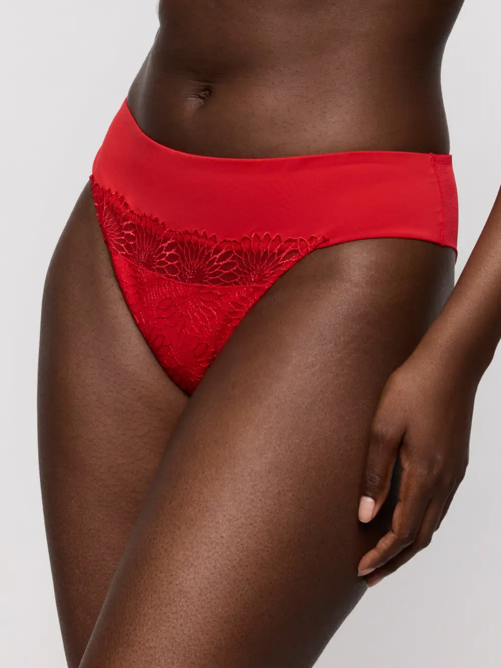 Women's High Cut Elastic Waistband Cotton Gusset Cotton Lightweight Soft Fabric Stretch Fit Tanga Panty