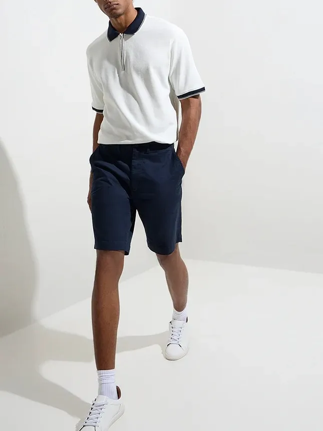 Casual Style Loose Polo T-Shirt