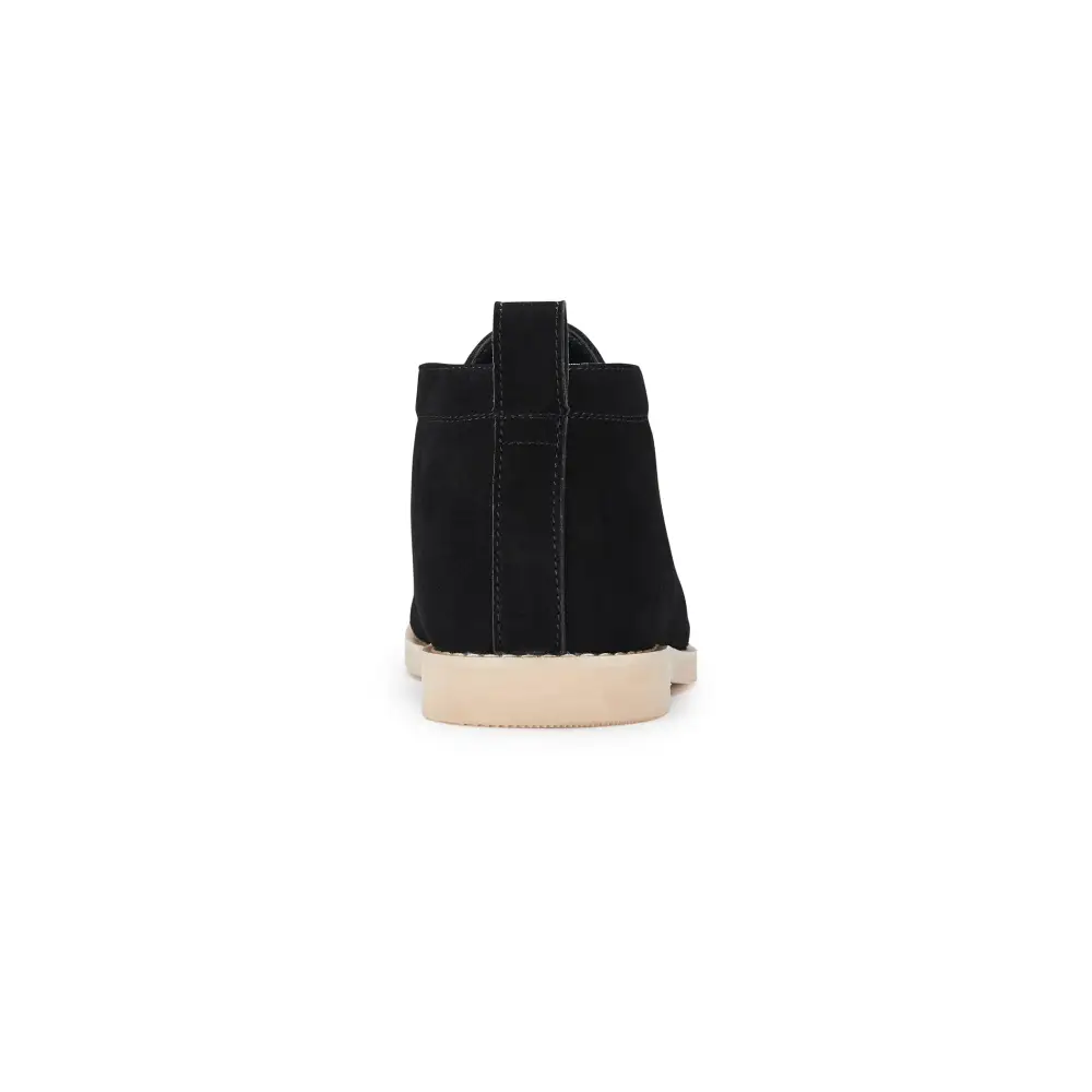 Faux-Suede Suede Faux-Leather Chukka Boots