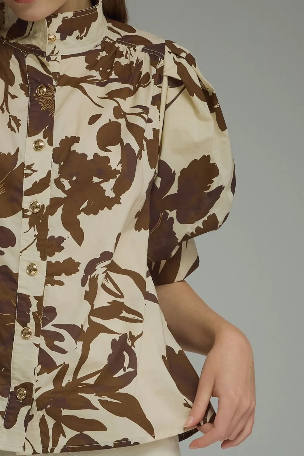 Stand Neck Botanical Top