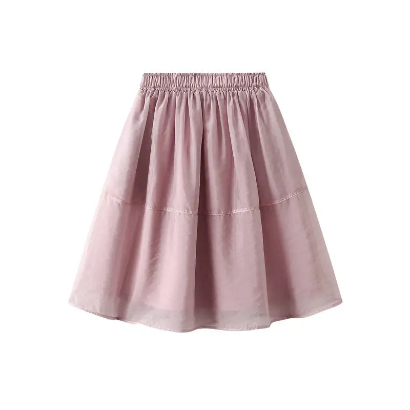 A-Line Skirt With Tulle For