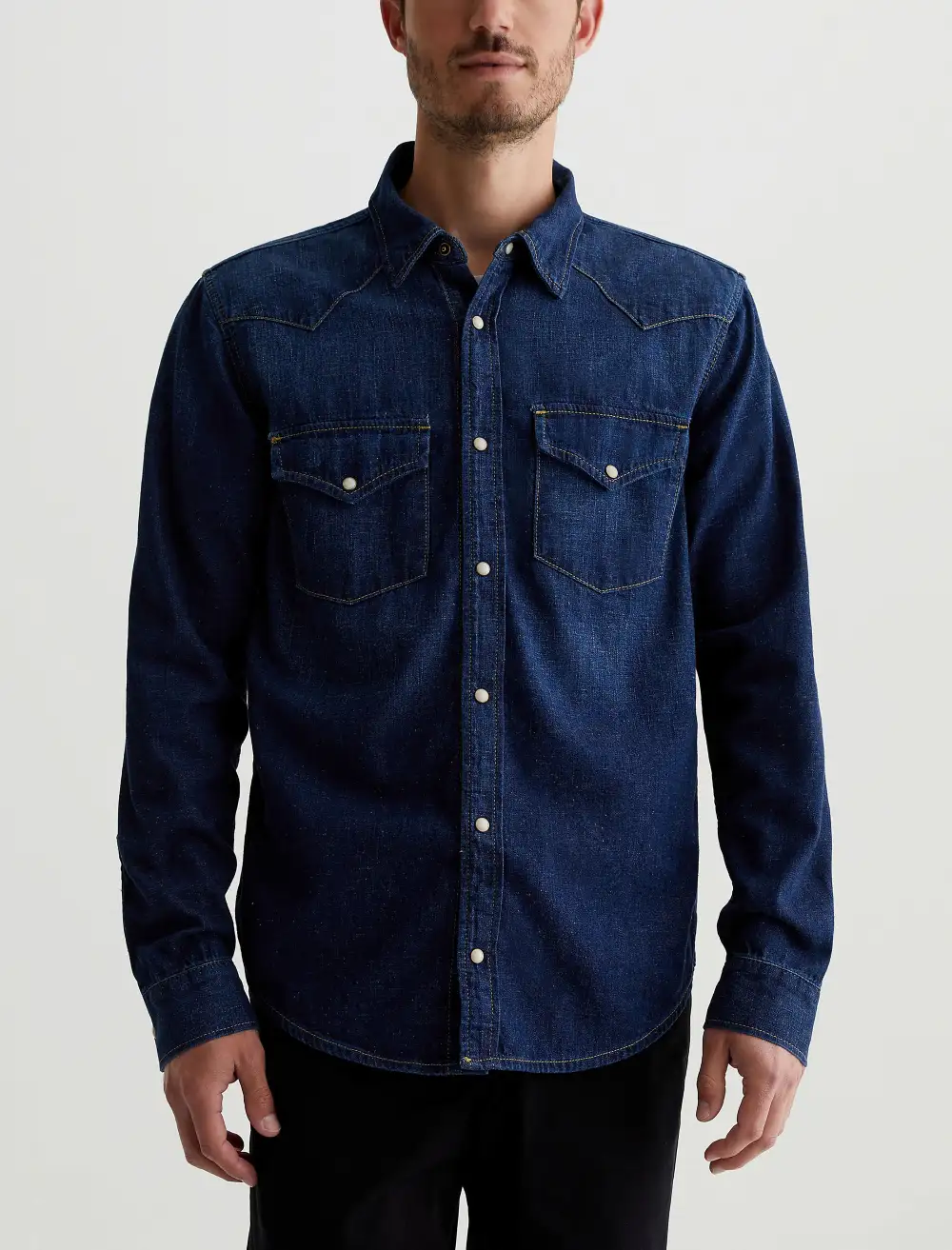 Men's Snap Button Western Shirt