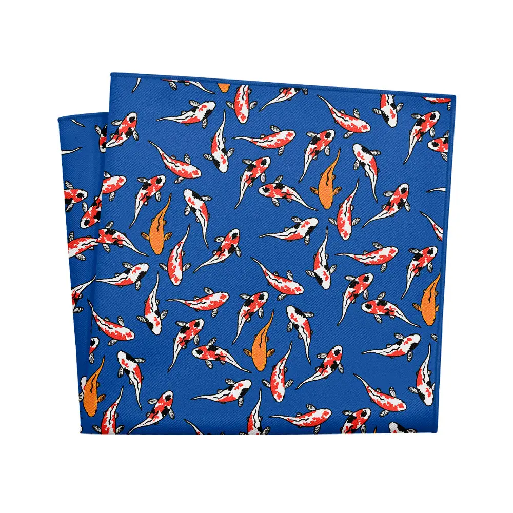 Elegant Decorative Animal Motif Nautical Pocket Square
