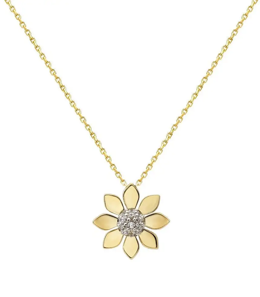 Minimalist Daisy Flower Necklace