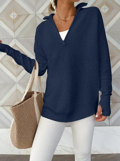 Half Zip Everyday Long Sleeve Top