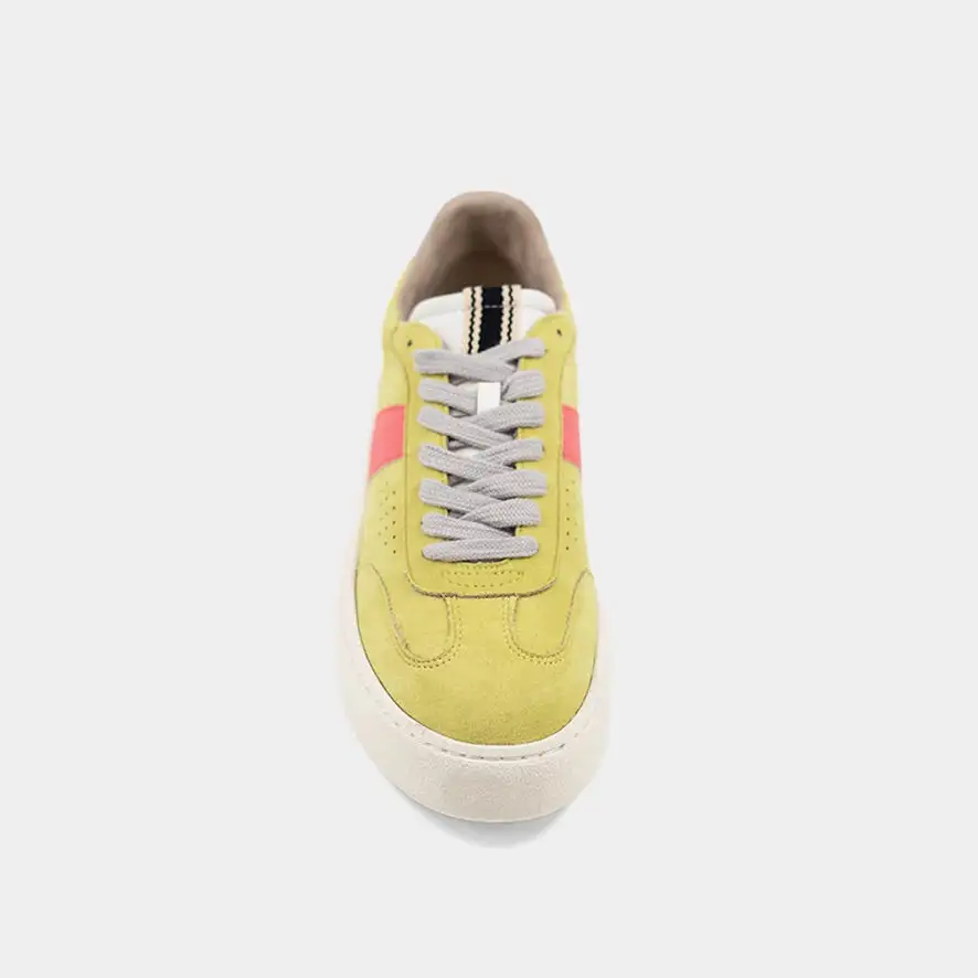 Layered Leather Suede Sneakers