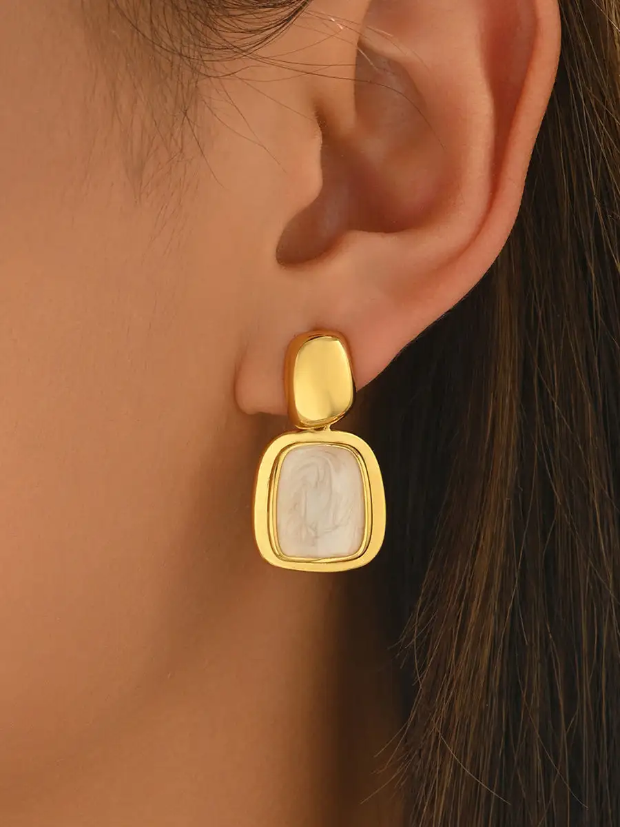 Subtle Textured Accent Earrings