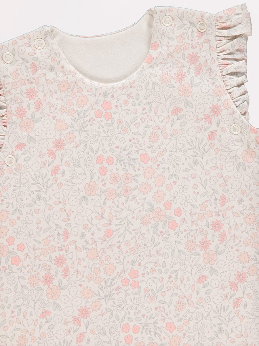 Neutral Ditsy Floral Sleeping Bag 1 Tog detail 1