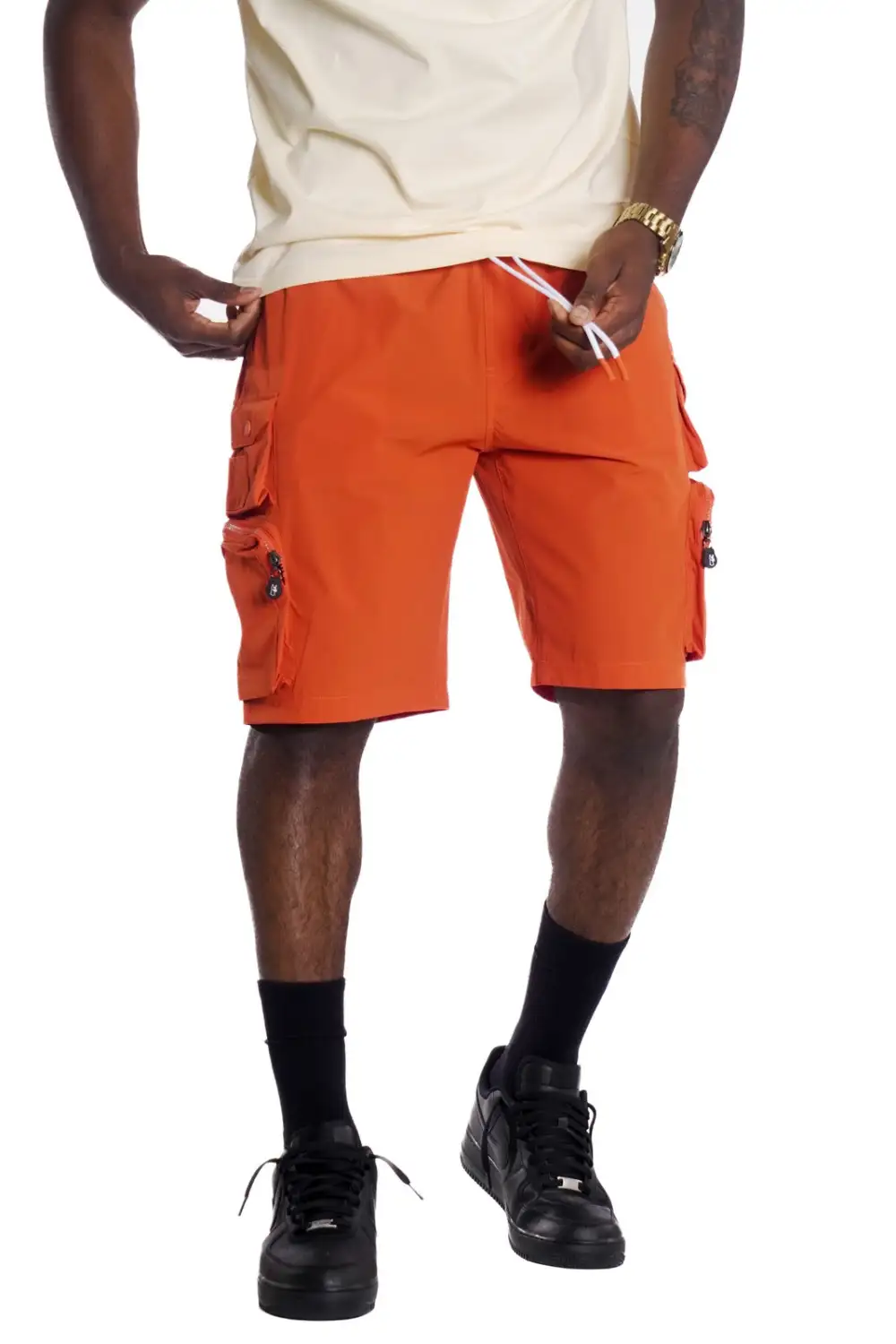 Modern Nylon Spandex Cargo Shorts