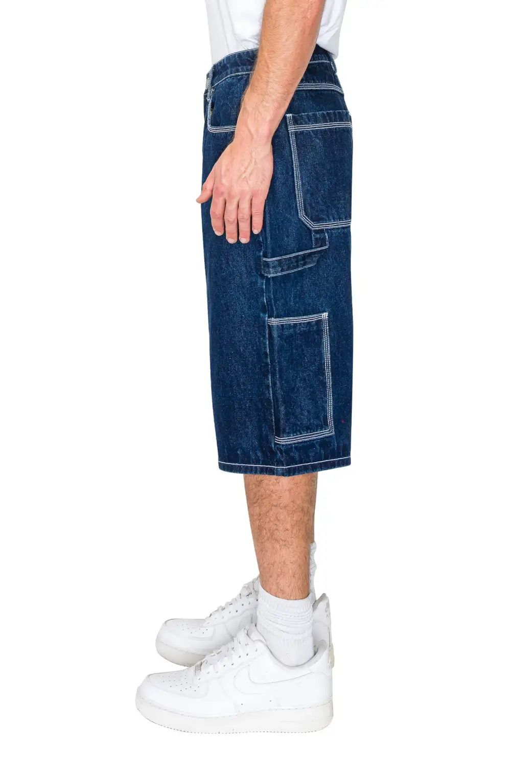 Men's Baggy-Fit Baggy Fit Carpenter Denim Shorts
