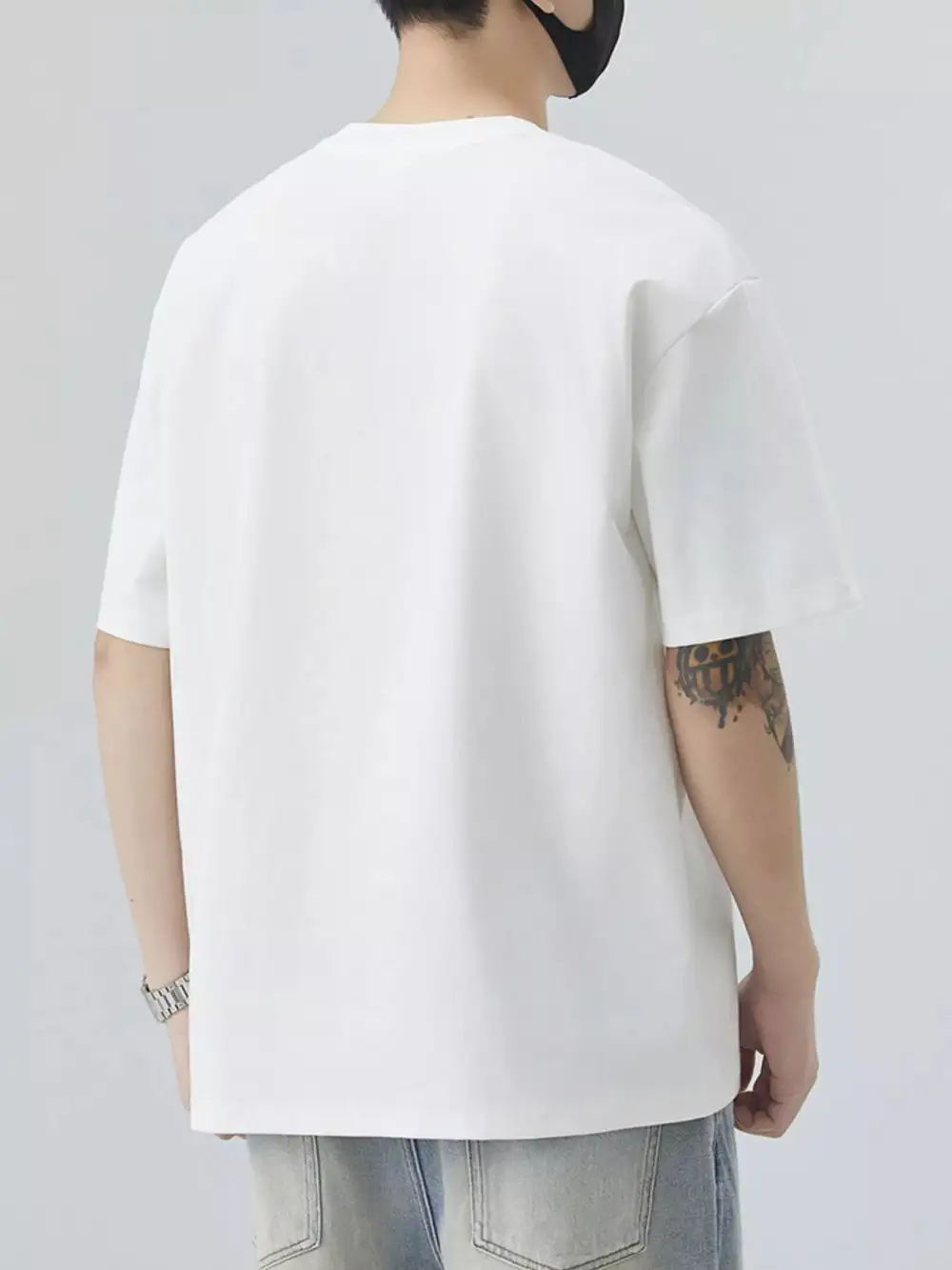 Letter Round Neck Half Sleeve T-Shirt