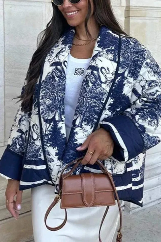 Floral Quilted Chic Jacket