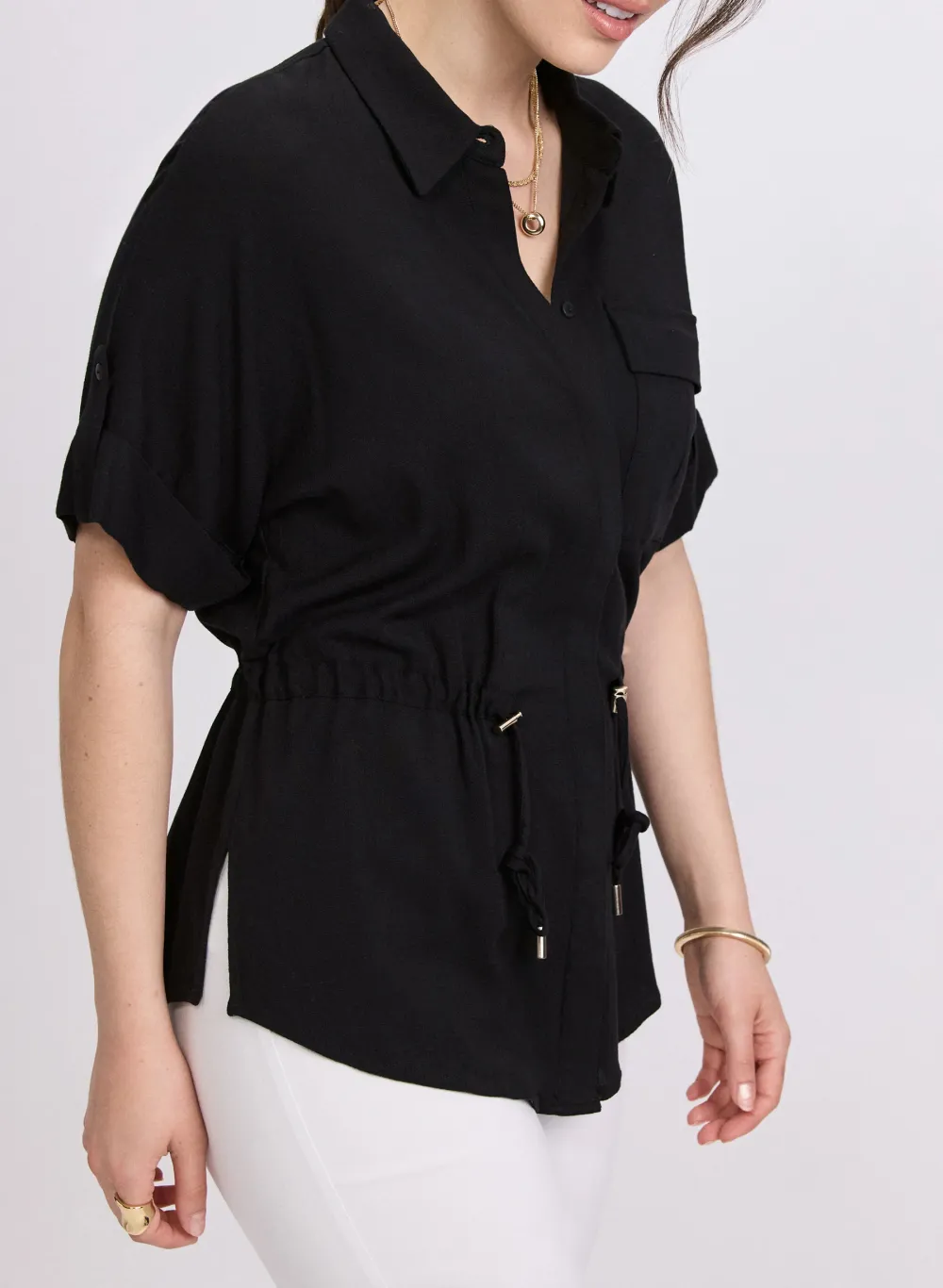 Versatile Casual Shirt In Safari Green