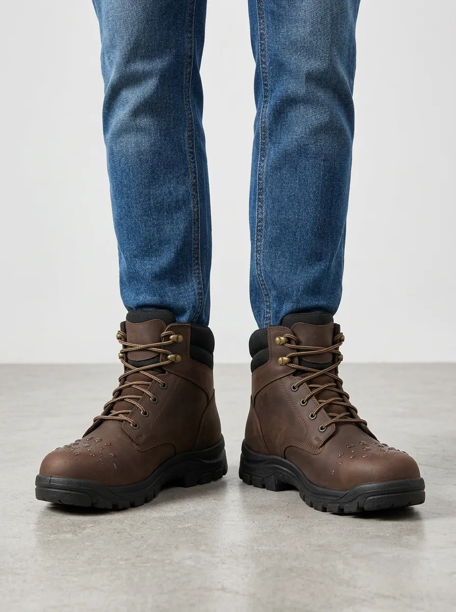 Men's Rugged Waterproof Outdoor Work Boots