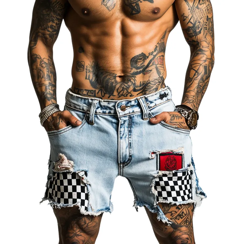Check Woven Shorts