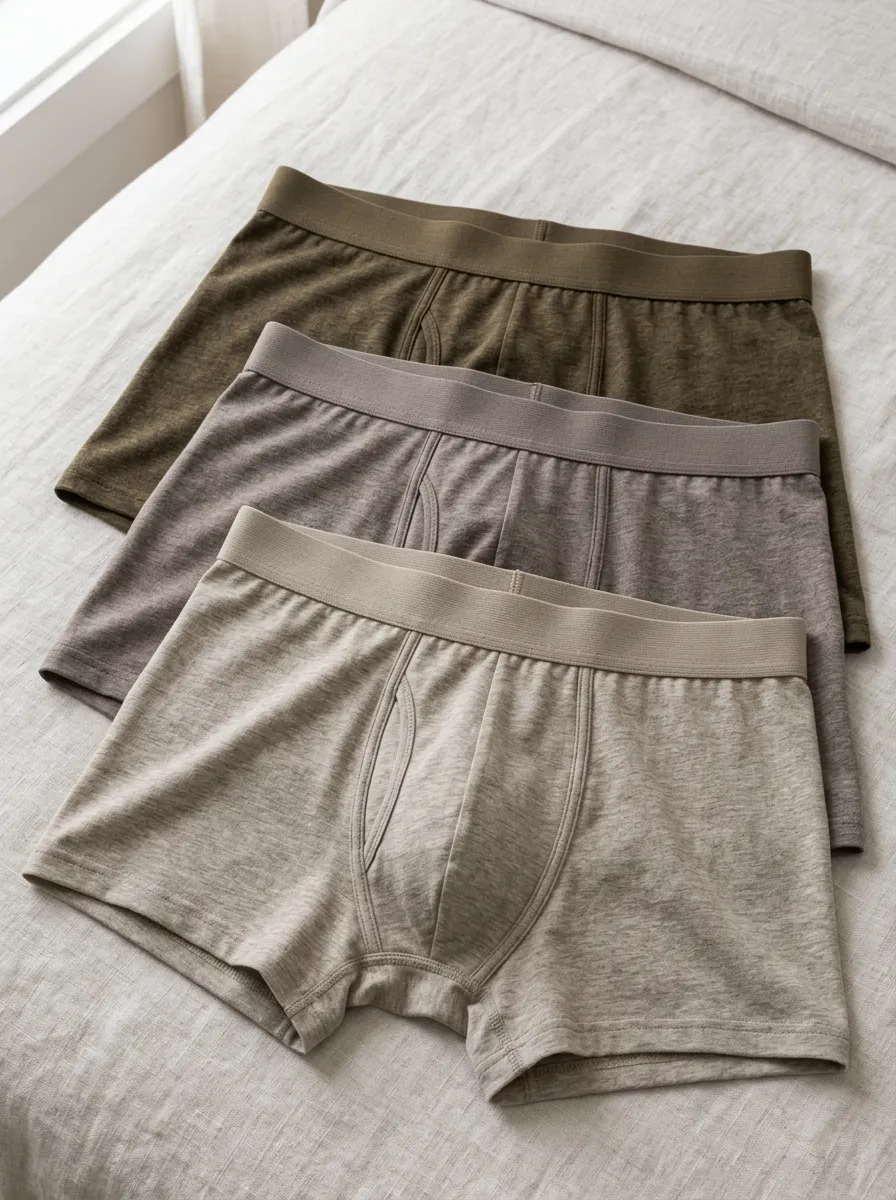 Men's Streamlined Essentials Cotton Boxer Briefs Set